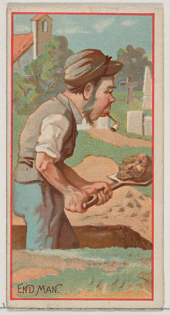 End Man, from the Jokes series (N87) for Duke brand cigarettes by W. Duke, Sons & Co., The Metropolitan Museum of Art