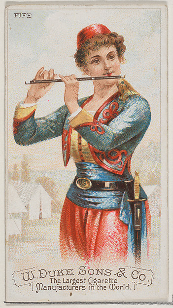 Fife, from the Musical Instruments series (N82) for Duke brand cigarettes