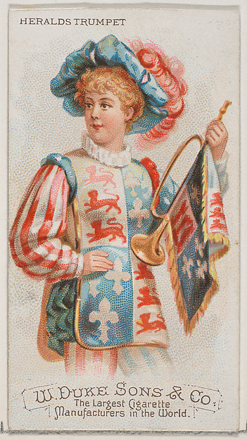 Heralds Trumpet, from the Musical Instruments series (N82) for Duke brand cigarettes