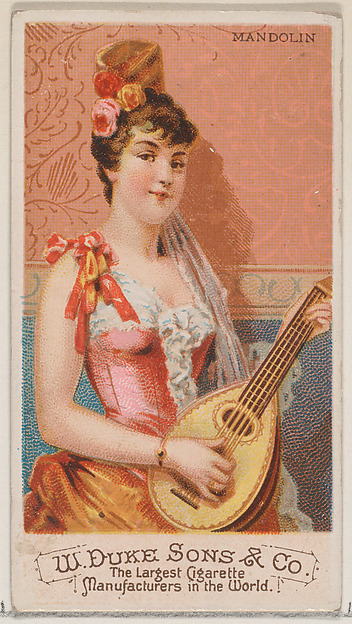 Mandolin, from the Musical Instruments series (N82) for Duke brand cigarettes