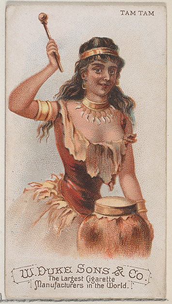 Tam Tam, from the Musical Instruments series (N82) for Duke brand cigarettes