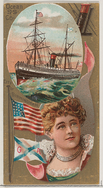 Ocean Steamship Company, from the Ocean and River Steamers series (N83) for Duke brand cigarettes