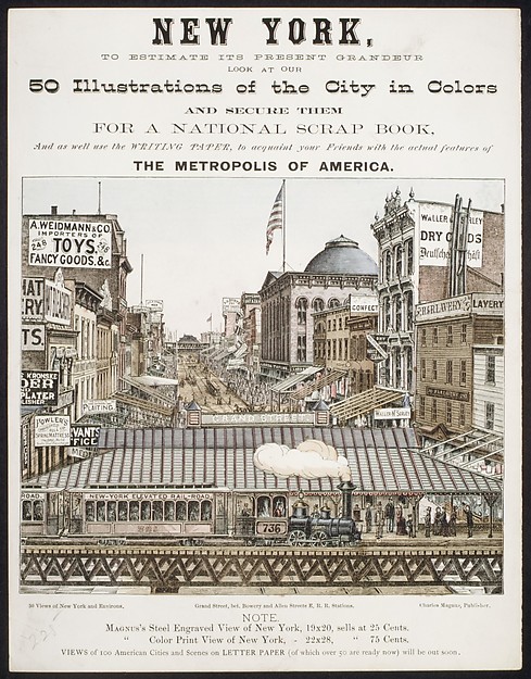 New York, to Estimate its Present Grandeur Look at our 50 Illustrations of the City in Color...and acquaint your Friends with the actual features of the Metropolis of America.