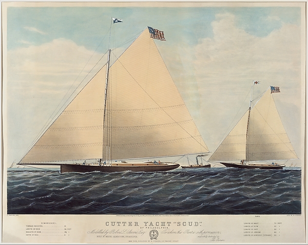 Cutter Yacht "Scud" of Philadelphia – Modelled by Robert L. Stevens, Esq.