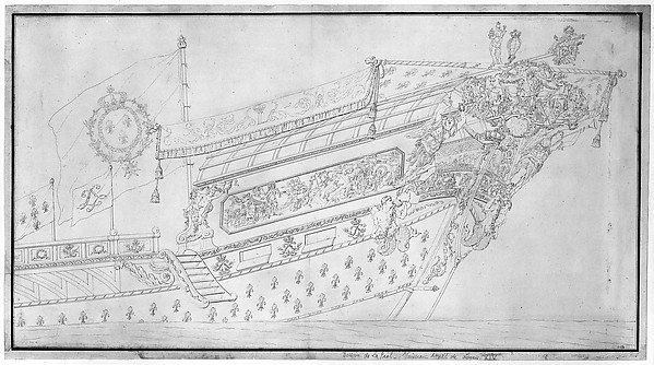 Drawing of the Stern of "La Réal"