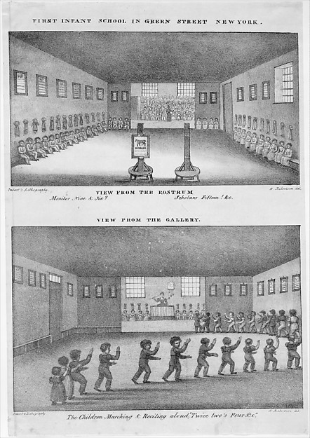 First Infant School in Green Street, New York