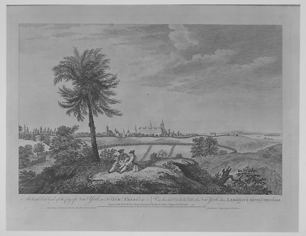 A South East View of the City of New York, in North America by Pierre Charles Canot, The Metropolitan Museum of Art