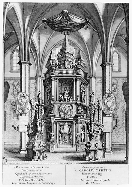 Tomb of Joseph I, Emperor of Hungary, King of Bohemia by Alexander Galli Bibiena