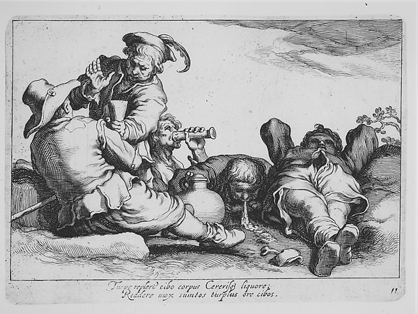 Peasants Drinking, from the series Sixteen Peasant Subjects