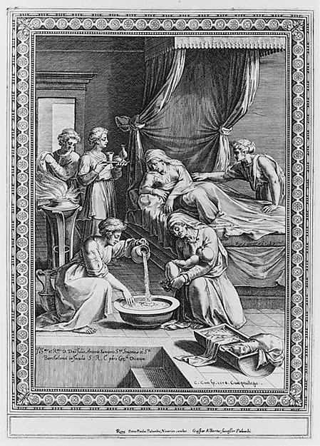 Birth of the Virgin by Cornelis Cort