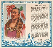 Issued by Red Man Chewing Tobacco | Card No. 40, Chief Gall, from the