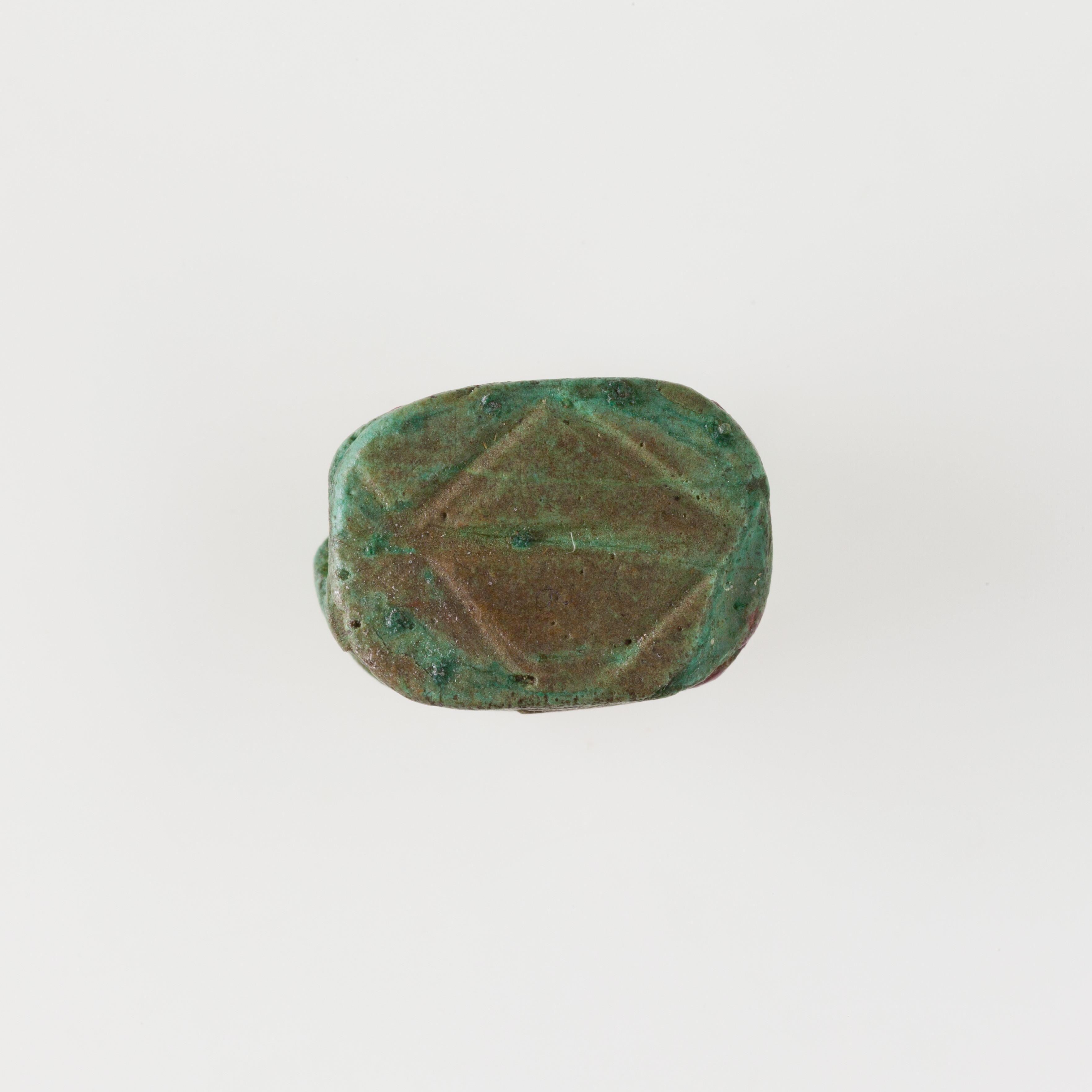 Scarab Decorated with Crossing Lines