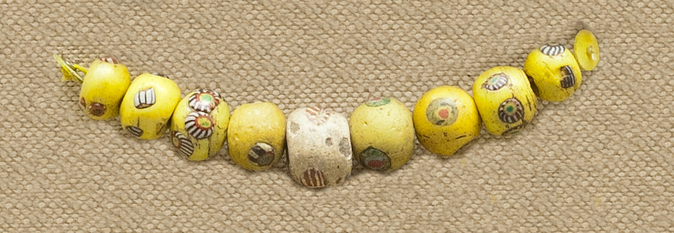 String of 9 Eyed Beads