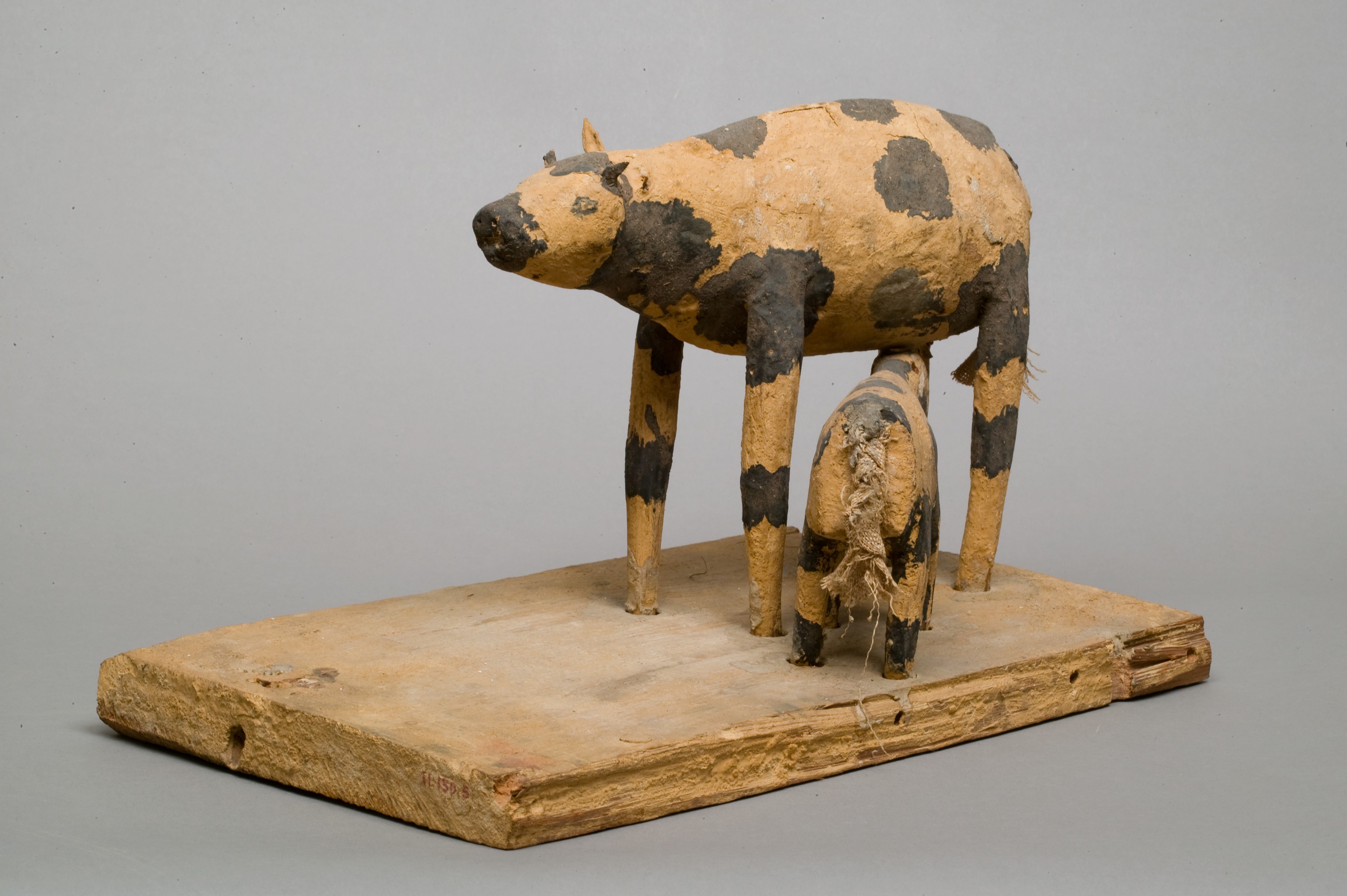 Model of a Cow and Her Calf | Middle Kingdom | The Metropolitan Museum