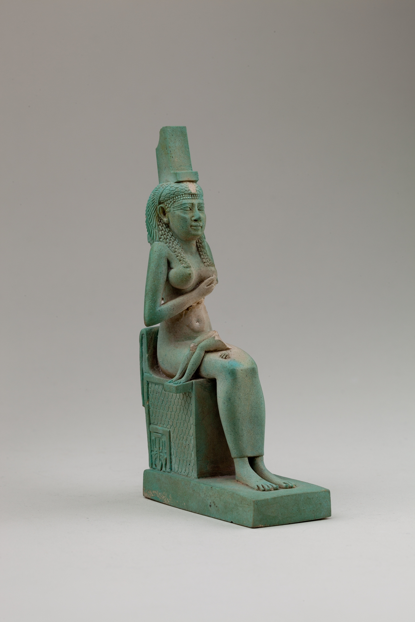 Statuette Of Isis And Horus Late Periodptolemaic Period The 