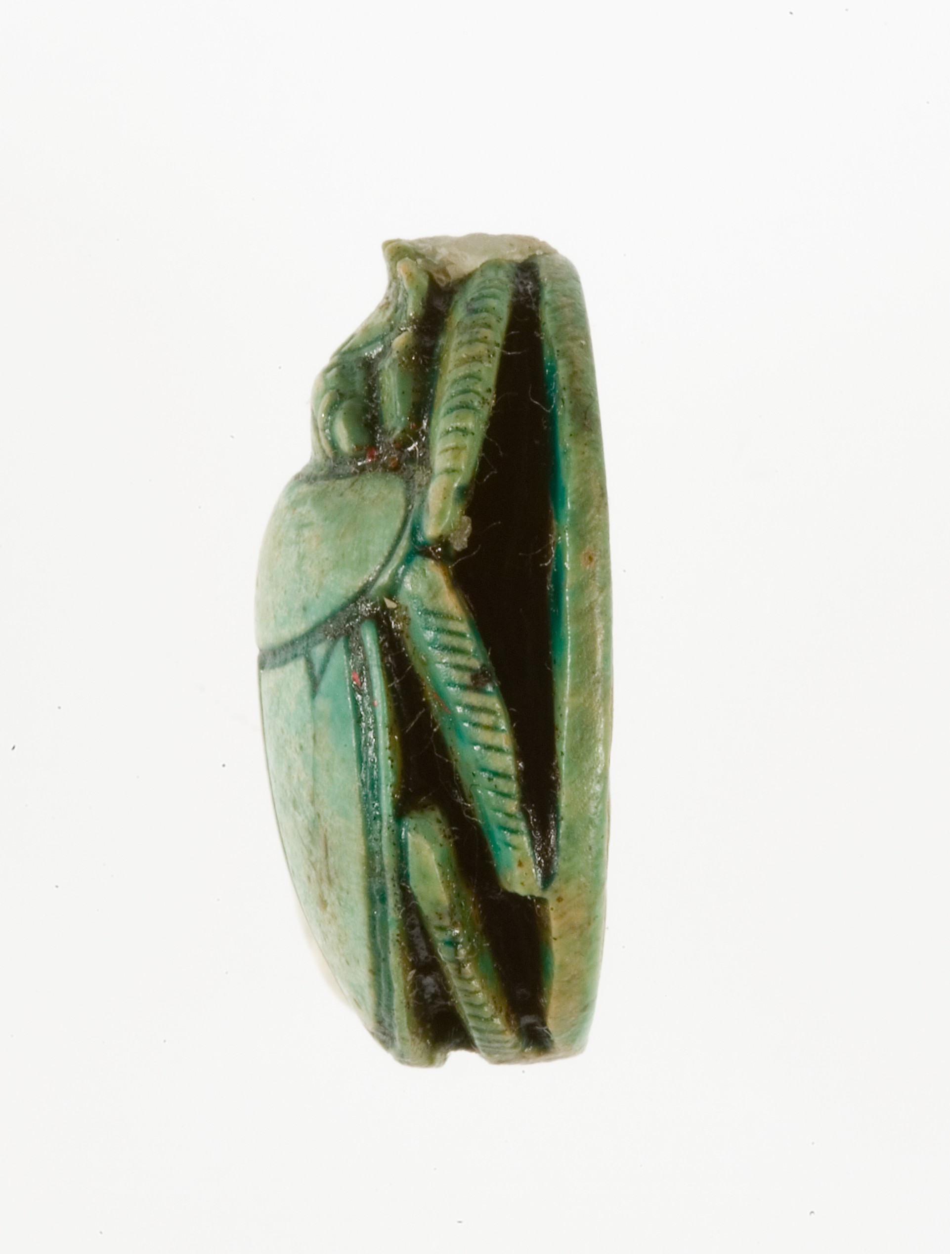 Scarab Inscribed with the Name Maatkare (Hatshepsut) Flanked by Two Red ...