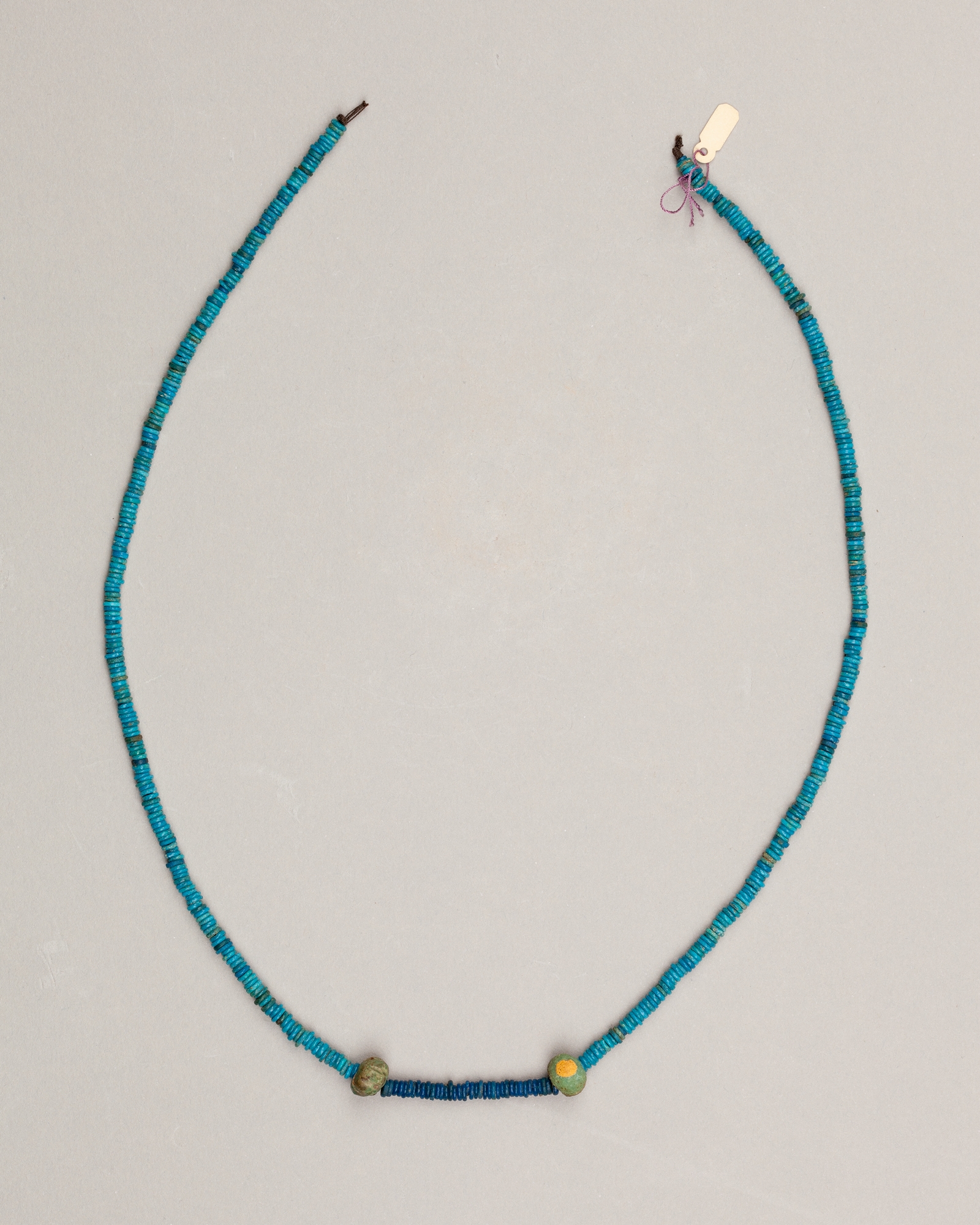 String of ring beads with two ball beads | Middle Kingdom ? | The ...