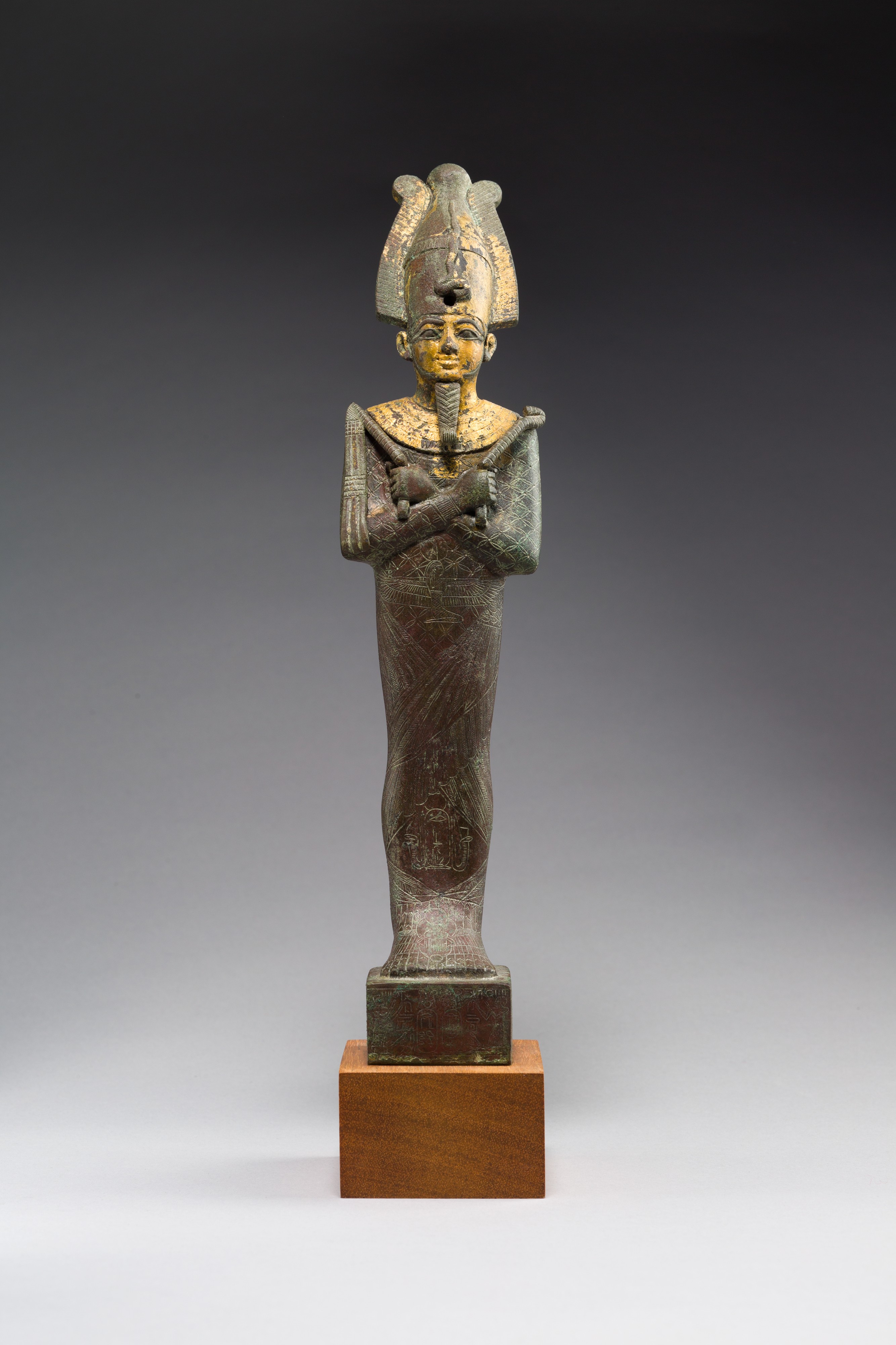 Statuette of Osiris with the epithets Neb Ankh and Khentyimentiu, donated  by Padihorpare | Late Period | The Metropolitan Museum of Art