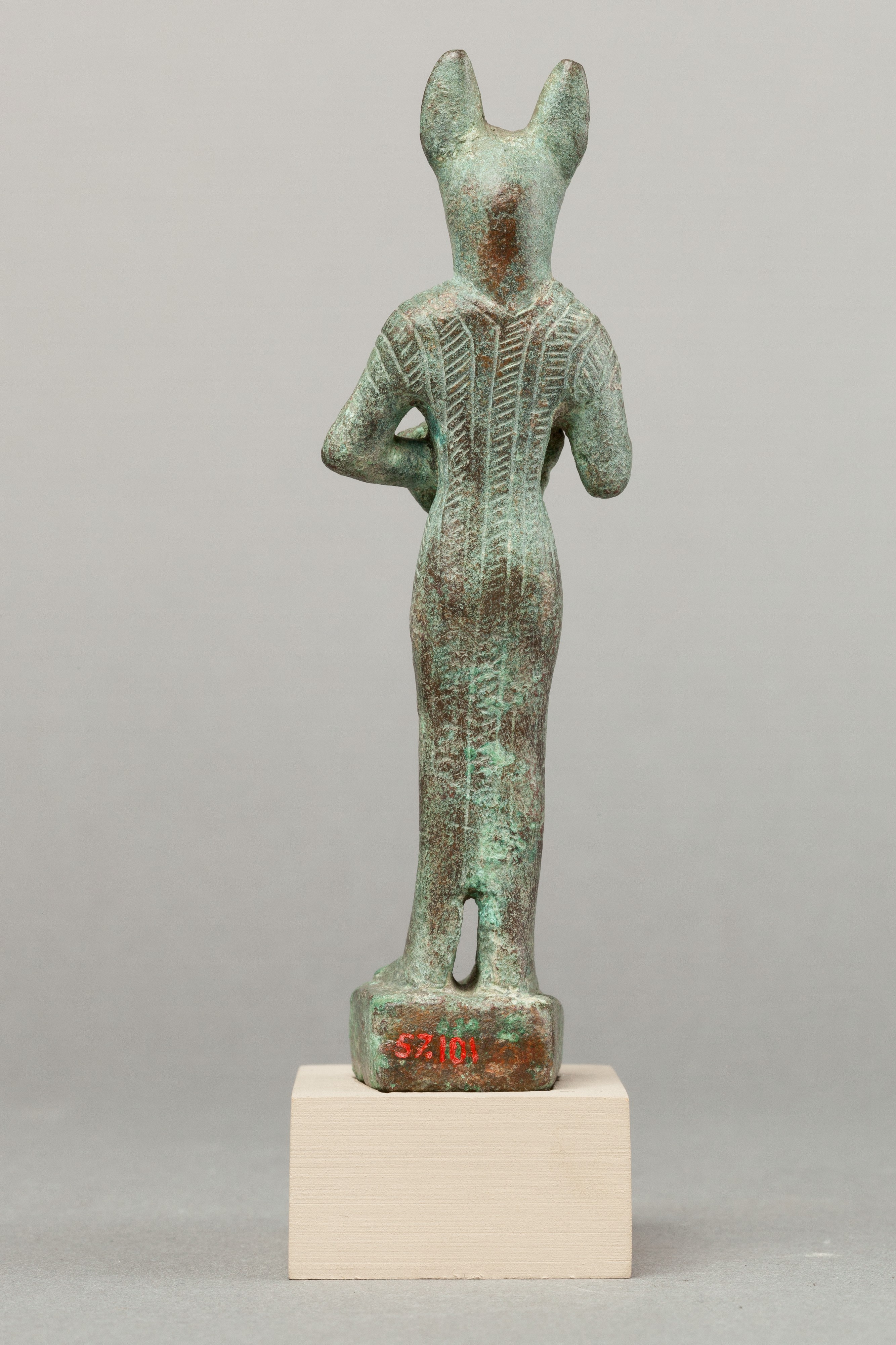 Chr 305-30 v Statuette der BASTET aus der Ptolemäerzeit 