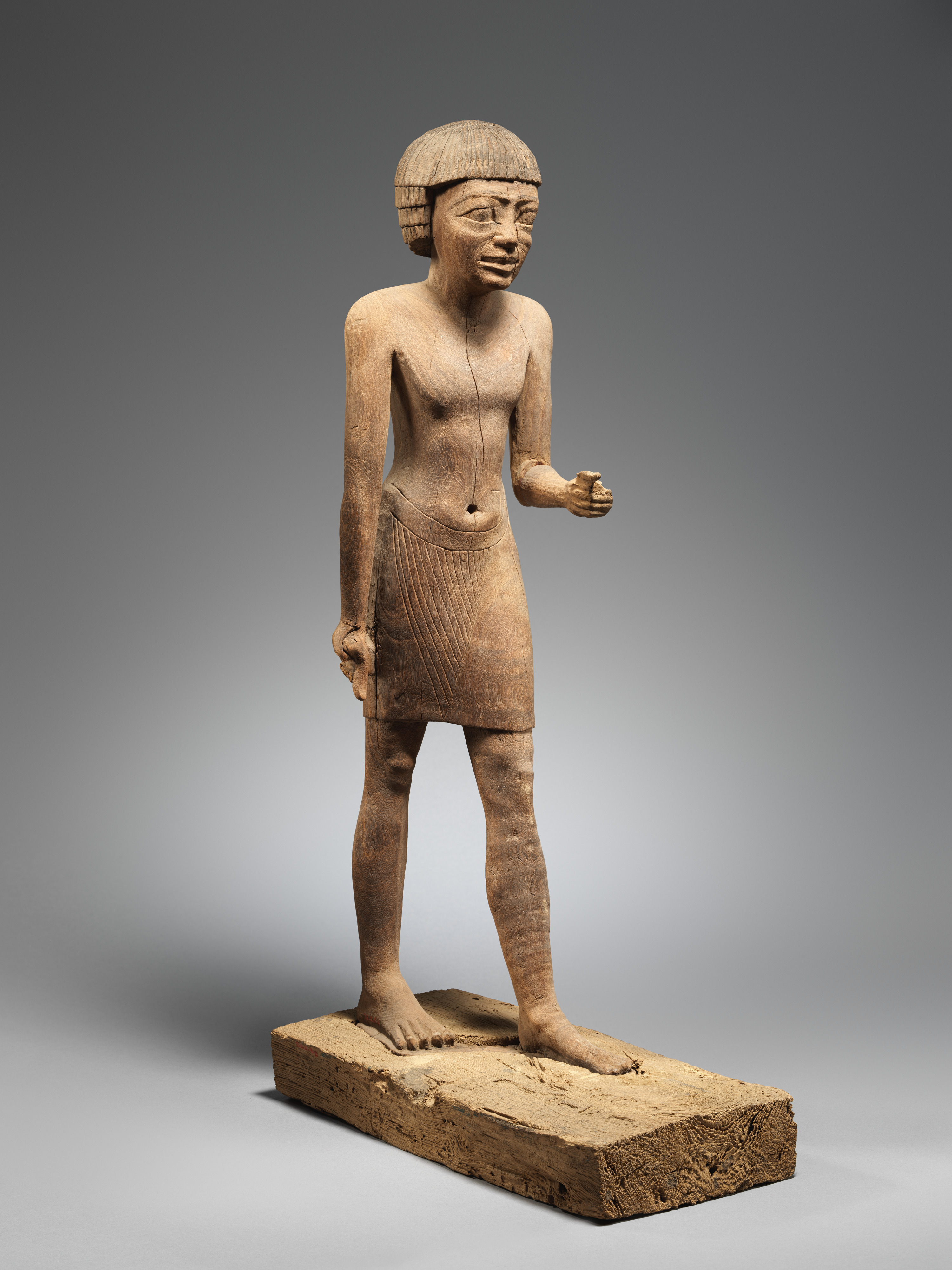 Statue of Tjeteti as a young man, Wood