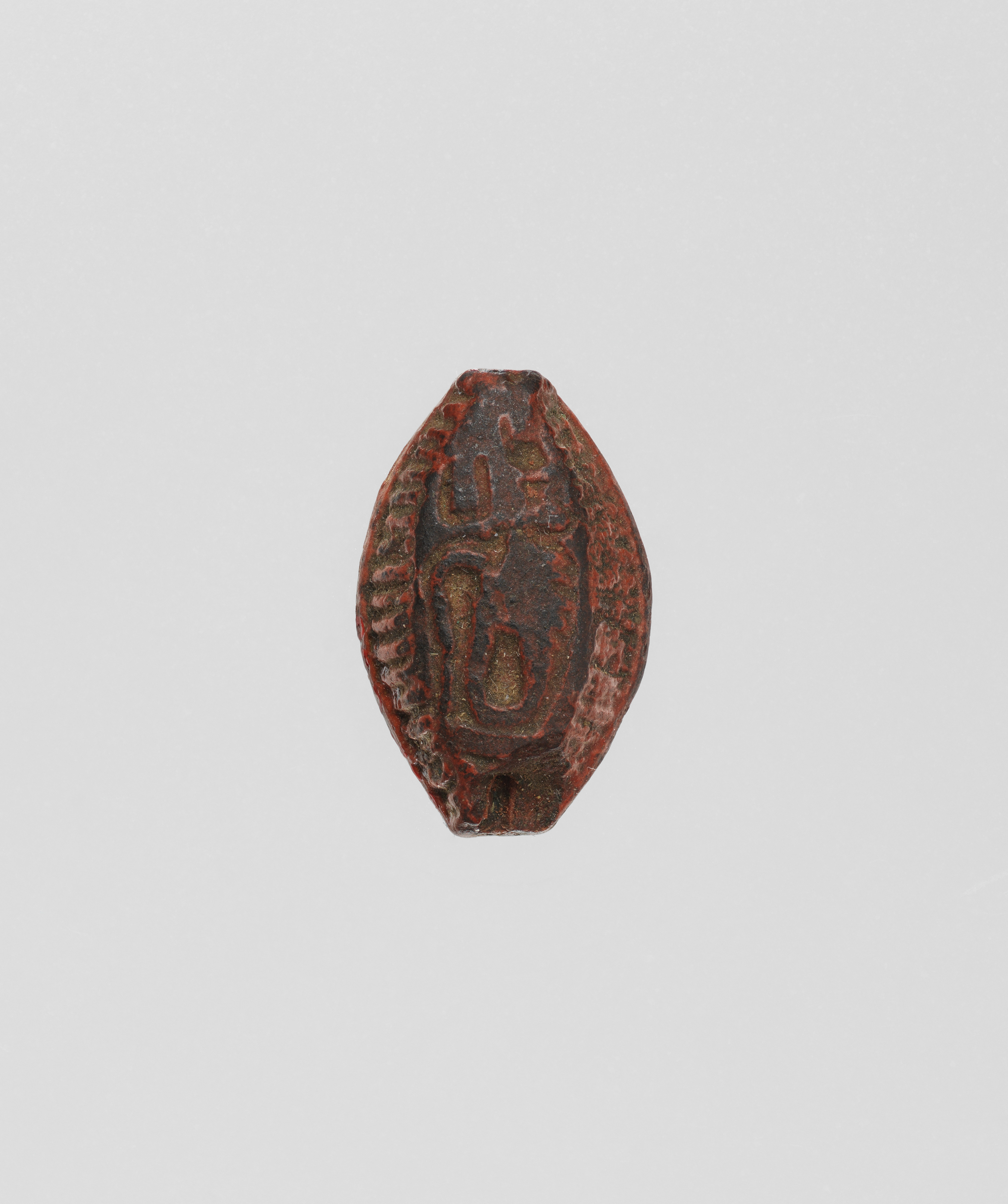 Cowroid seal with hieroglyphic inscription