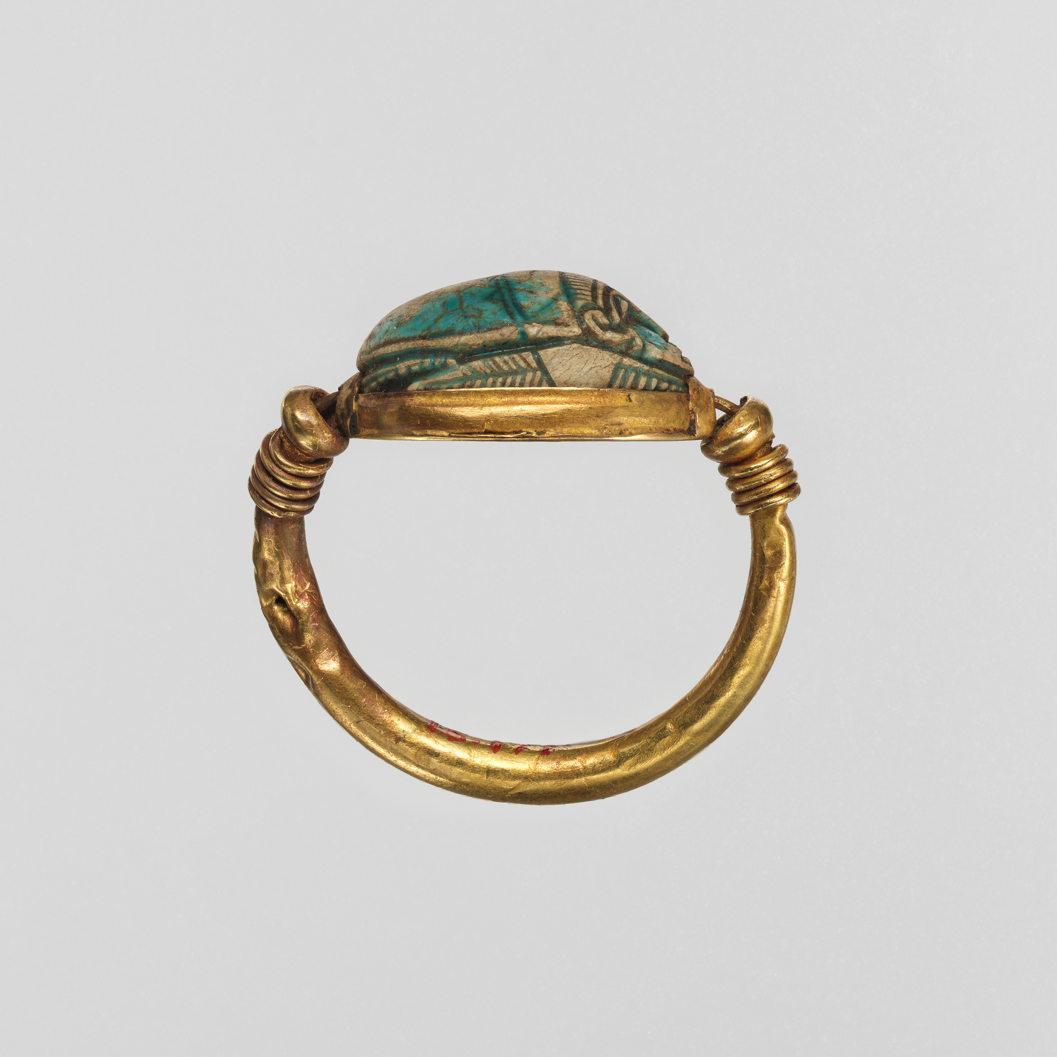 Scarab Finger Ring Inscribed for Auserre (Apophis) | Second ...