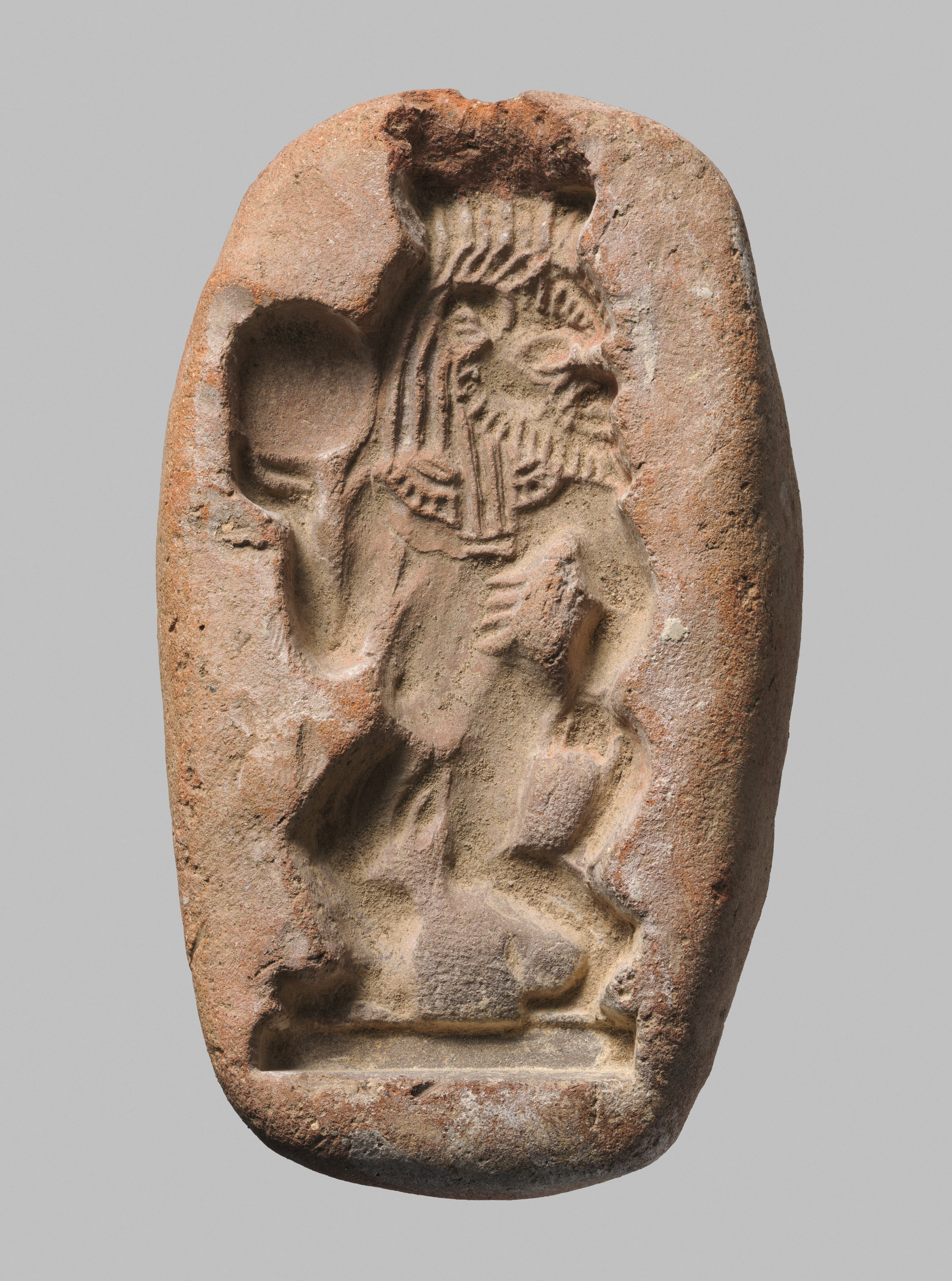 Mold for an Amulet of Bes with a Tambourine