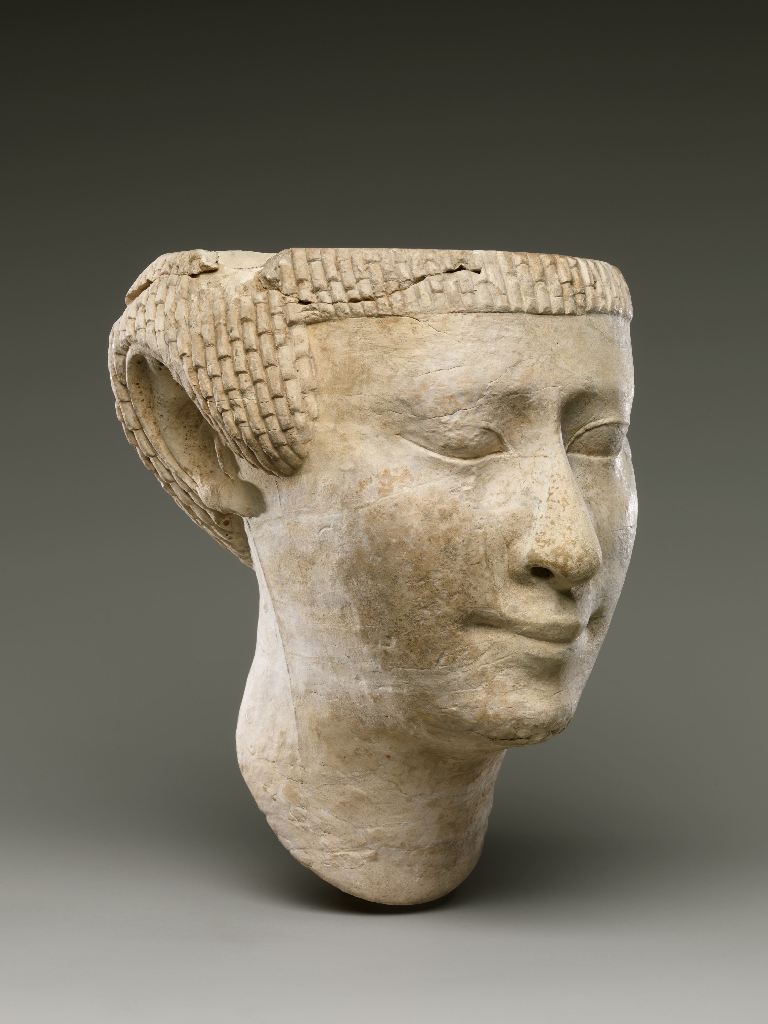 Partial female head | Late Period–Ptolemaic Period | The Metropolitan ...