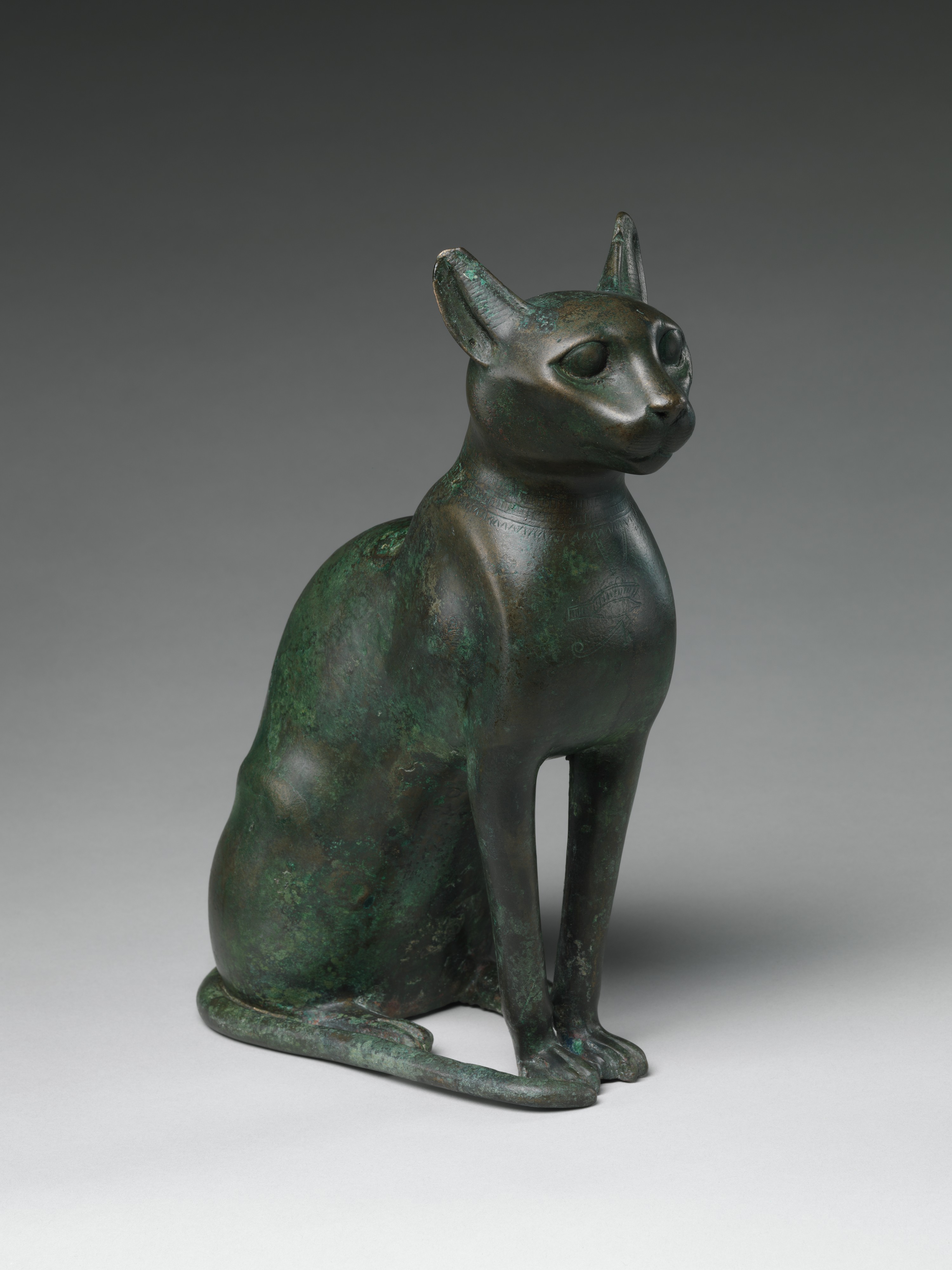 Cat Statuette intended to contain a mummified cat, Ptolemaic Period