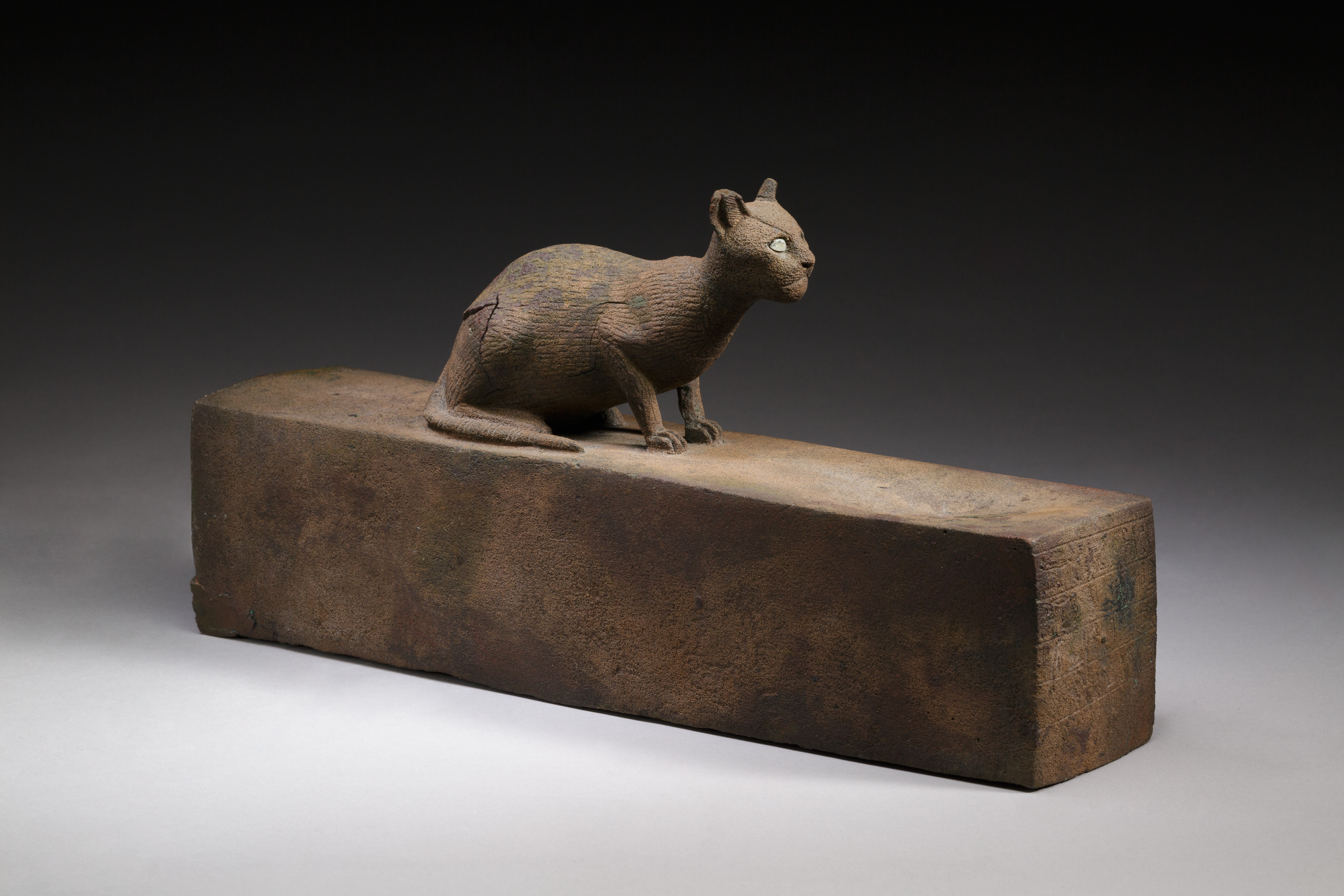 Cat Statuette intended to contain a mummified cat