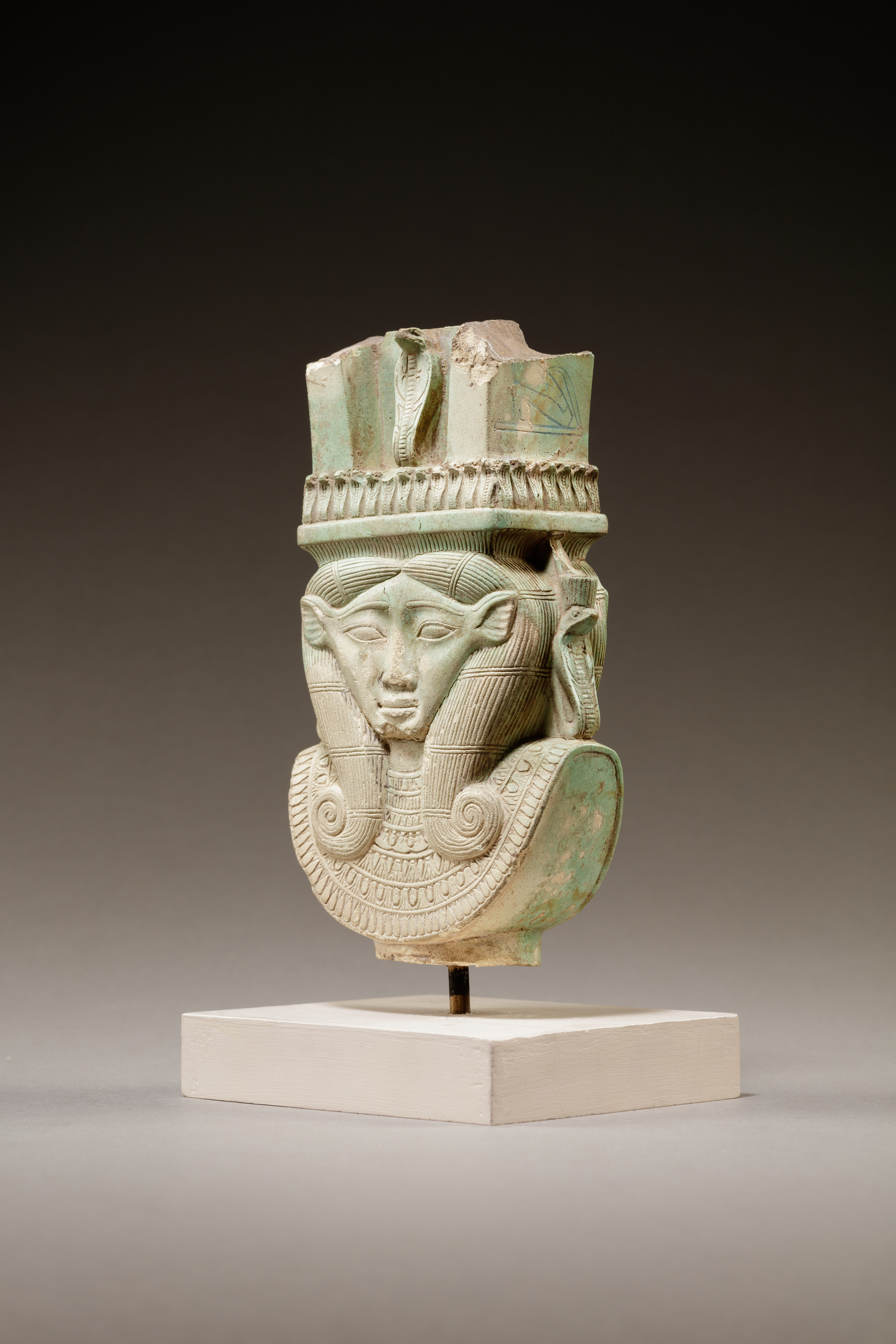 Sistrum Fragment In The Shape Of A Hathor Head Late Period Saite The Metropolitan Museum Of Art