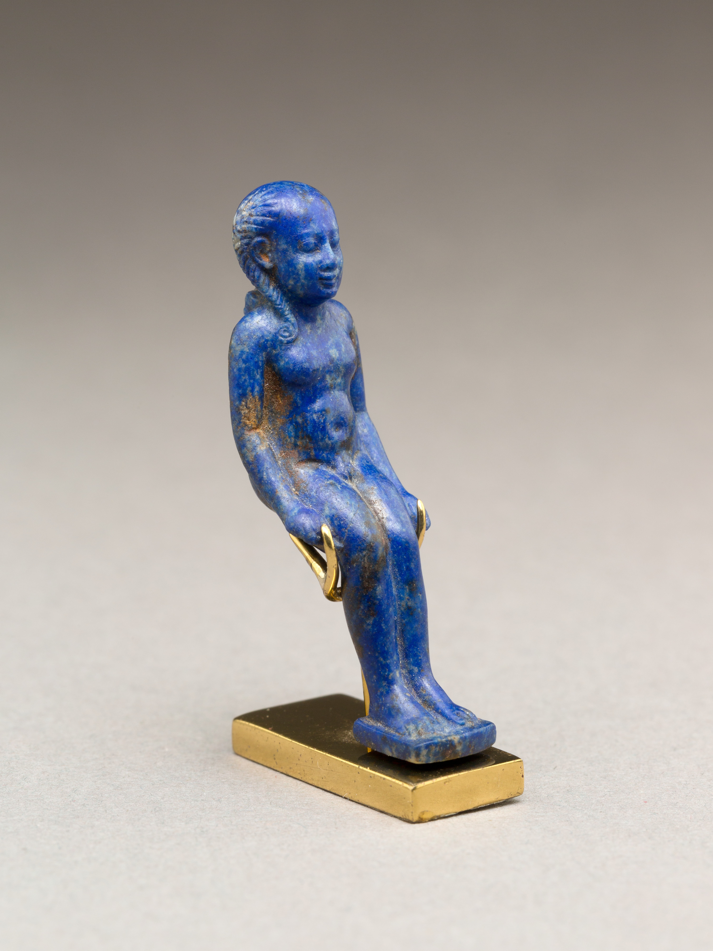 Child god (Harpokrates?) amulet | Late Period–Ptolemaic Period