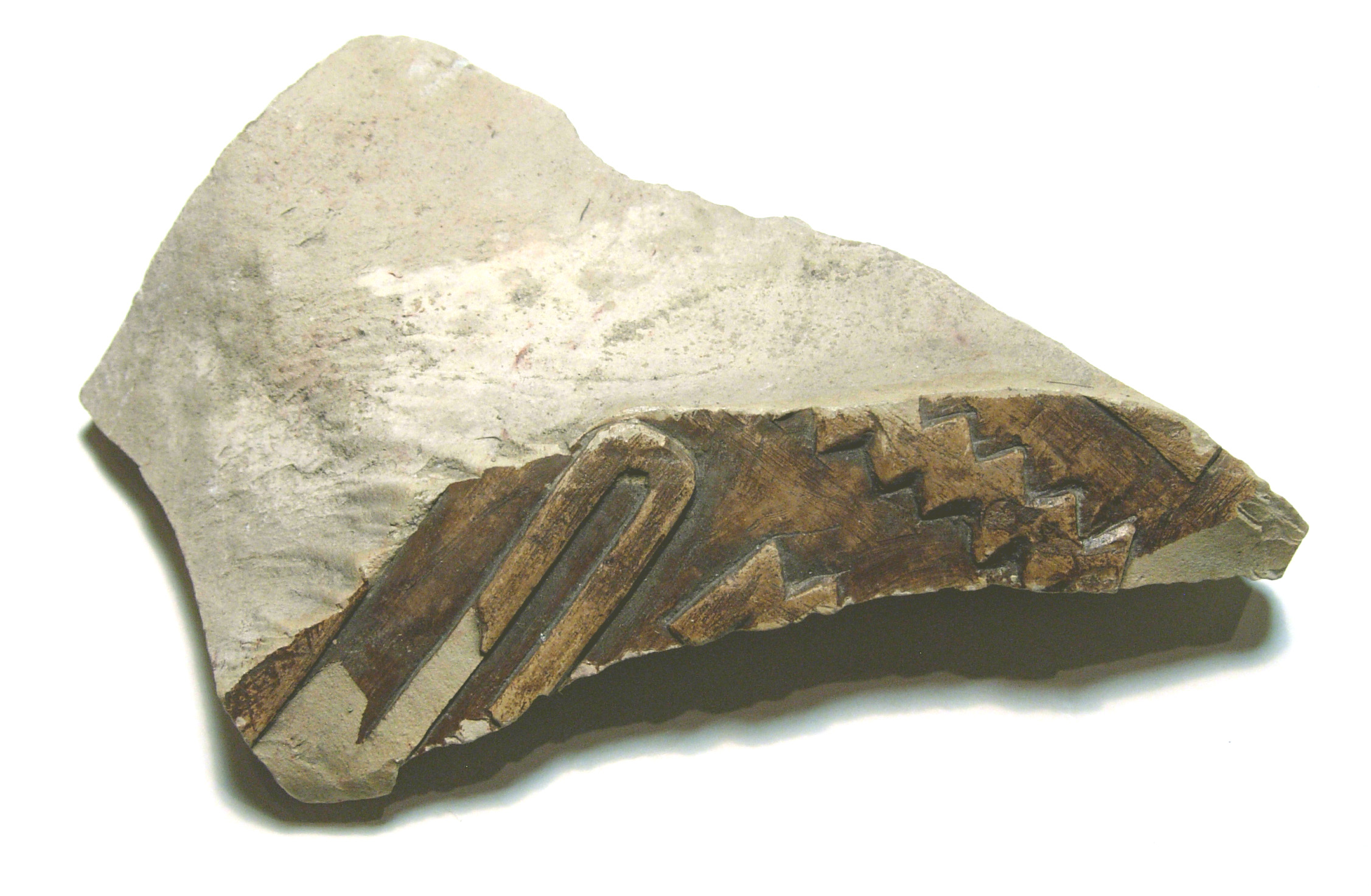 Raised relief fragment with hieroglyphs