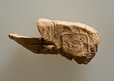 Clay jar sealing impressed faintly with name of Khasekhemwy, Clay (unfired)