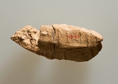 Clay jar sealing impressed faintly with name of Khasekhemwy, Clay (unfired)
