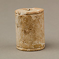 Uninscribed cylinder seal, Ivory