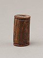 Uninscribed cylinder seal, Ebony