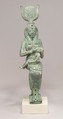 Statuette, Isis, Horus, Bronze or copper alloy