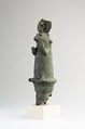 Mongoose (ichneumon) on a papyrus-shaped pillar, Bronze