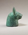 Head of a cat, Cupreous metal