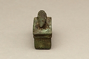 Shrew-mouse surmounting shrine-shaped box for an animal mummy, Cupreous metal