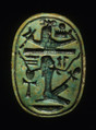 Scarab with Figure Upholding a Sacred Boat | New Kingdom | The ...