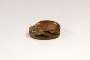 Scarab Inscribed for Thutmose I, Steatite (glazed)