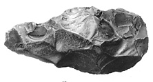 Biface, commonly referred to as a hand ax, Flint