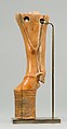 Furniture leg in shape of bull's leg, Hippopotamus ivory
