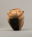 Decorated jar depicting boats, Pottery, paint