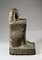 Block Statue of the God's Father Pameniuwedja, son of Nesmin and Nestefnut, Diorite
