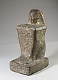 Block Statue of the God's Father Pameniuwedja, son of Nesmin and Nestefnut, Diorite