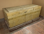 Sarcophagus of the Hathor Priestess Henhenet, Limestone, sandstone, paint