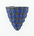 Inlay Depicting a Bunch of Grapes, Faience